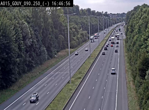 Webcam autoroute Belgique - Gouy-lez-piéton - E42 - BK 90.3