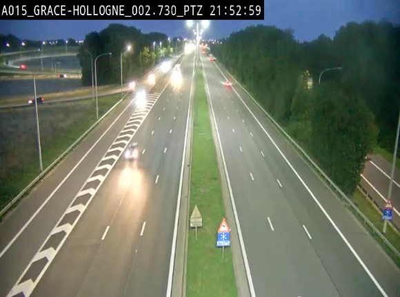Caméra trafic Belgique - Grâce-Hollogne - E42, jonction avec A604, direction Loncin/Aéroport de Liège -  BK 3.2