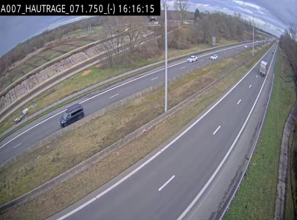 Webcam autoroute Belgique - Hautrage - E19 - BK 71.7