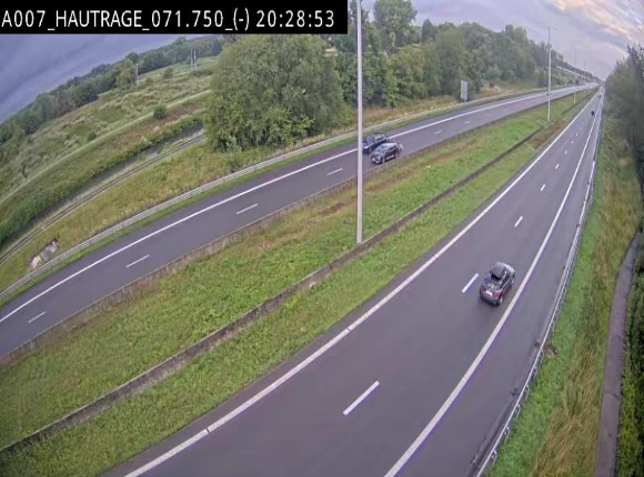 Webcam autoroute Belgique - Hautrage - E19 - BK 71.7