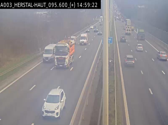 Webcam autoroute Belgique - Herstal - E40 direction Aix-la-Chapelle - BK 97