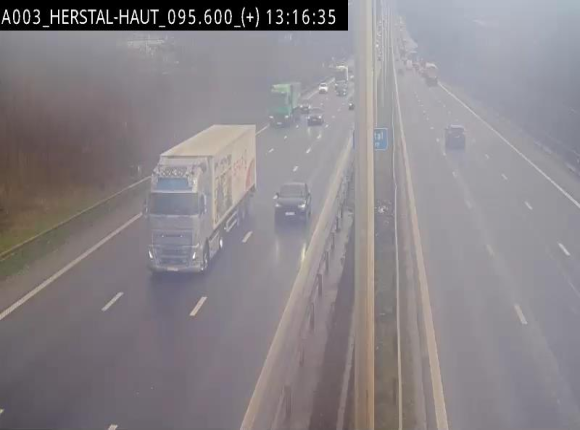 Webcam autoroute Belgique - Herstal - E40 direction Aix-la-Chapelle - BK 97