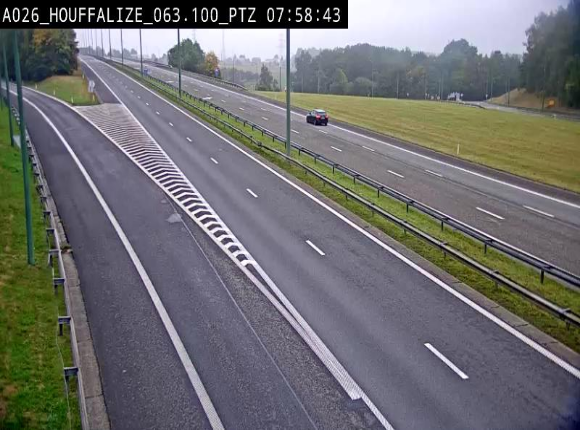 Caméra autoroute Belgique - Houffalize, E25 direction Liège