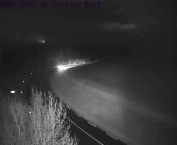 Webcam sur la D603 située en haut de la Côte de Zimming. Vue orientée vers Saint-Avold.