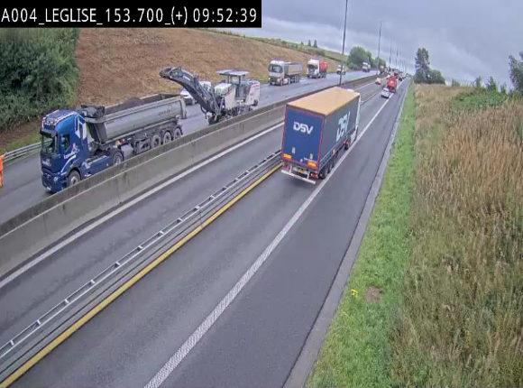 Webcam autoroute E411 à hauteur de Léglise, en direction de Luxembourg