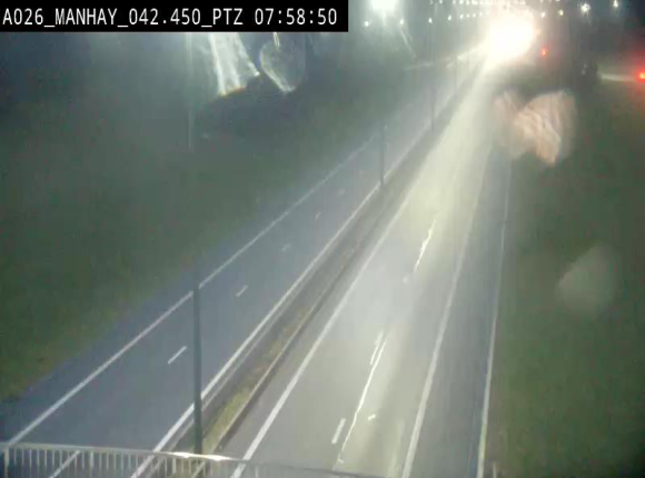 Webcam autoroute A26/E25 à hauteur de Manhay, à la jonction avec la N651 en direction de Liège - BK 42.4