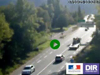 Webcam info trafic à proximité de Vizille sur la N85, au niveau du point de vue du Saut du Moine à Champagnier