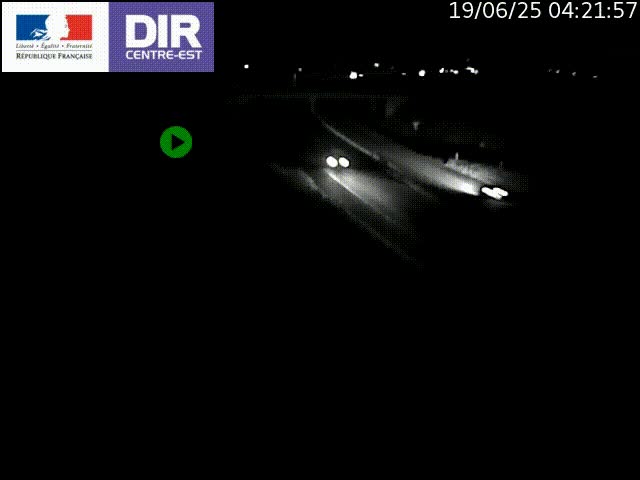 Webcam sur le contournement de Valence, sur la Nationale 7, caméra orientée vers Lyon