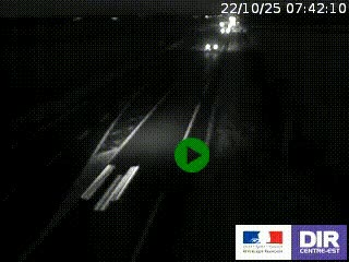 Webcam routière sur la RN7 à hauteur de Toulon-sur-Allier, entre Moulins et Vichy
