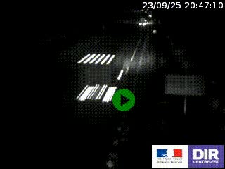 Webcam routière sur la RN7 à hauteur de Toulon-sur-Allier, entre Moulins et Vichy