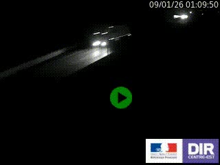 Caméra autoroutière sur l'A47 à hauteur de Givors, a proximité de Lyon. La webcam est orientée vers Lyon