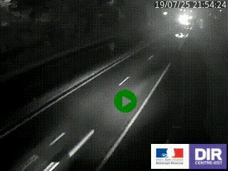 Caméra autoroutière sur l'A47 à hauteur de Givors, a proximité de Lyon. La webcam est orientée vers Lyon