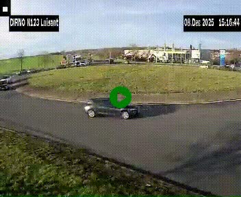 Webcam en périphérie de Chartres sur la N123, à hauteur de Luisant. Vue orientée vers Chartres