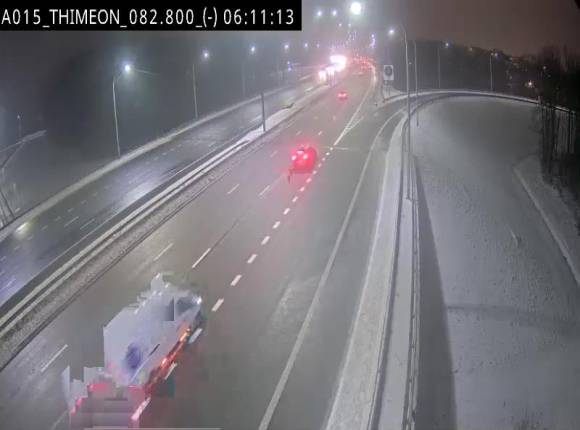 Caméra trafic Belgique - Thiméon - E42, jonction avec A54 (E420) direction La Louvière/Charleroi - BK 82.82