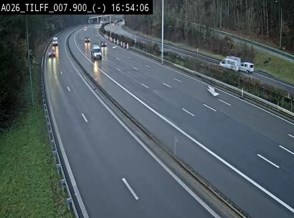 Webcam autoroute A26/E25 à Esneux, en Belgique en direction Luxembourg - BK 7.9