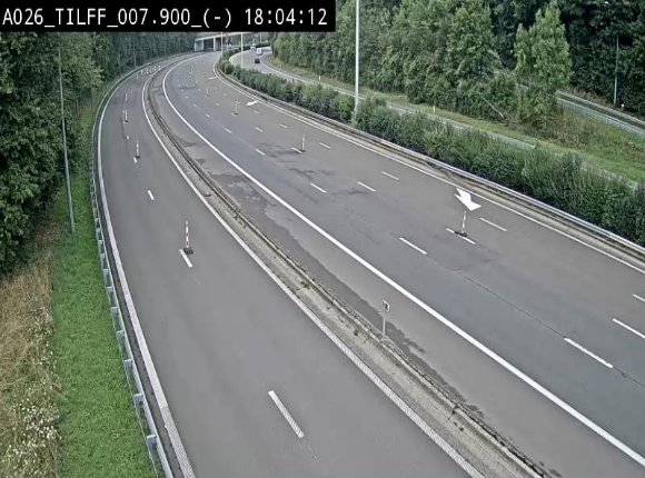 Webcam autoroute A26/E25 à Esneux, en Belgique en direction Luxembourg - BK 7.9