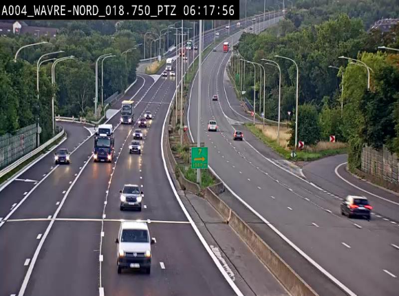 Webcam traffic E411(A4) - BK 18.7 - Bierges (Wavre Nord)