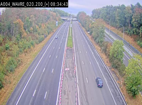 Webcam @ Wavre-sud KP 19.6, A4/E411
