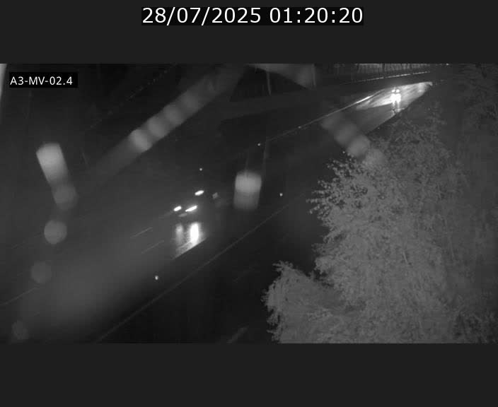 Webcam autoroute de la France (A3) au Luxembourg à Fentange, à proximité de la Croix de Gasperich. Vue orientée vers la Cloche d'Or