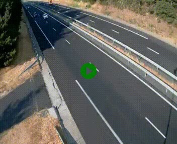 Caméra autoroute A75 à hauteur du col des Issartets en direction de Montpellier