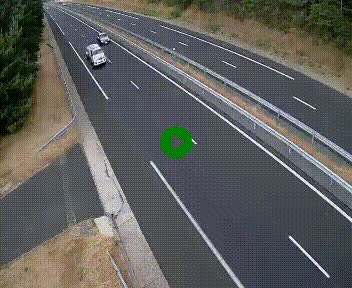Caméra autoroute A75 à hauteur du col des Issartets en direction de Montpellier