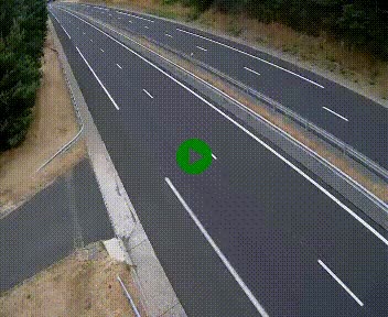 Caméra autoroute A75 à hauteur du col des Issartets en direction de Montpellier