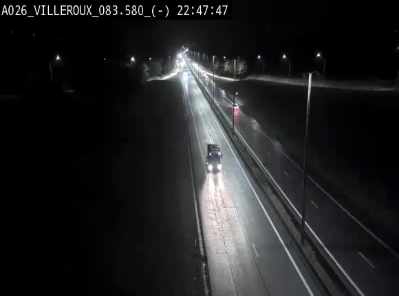 Webcam autoroute A26/E25 à hauteur de Vaux-sur-Sûre, à la jonction avec la N85 en direction de Liège - BK 83.6