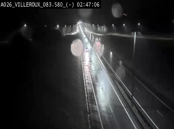 Webcam autoroute A26/E25 à hauteur de Vaux-sur-Sûre, à la jonction avec la N85 en direction de Liège - BK 83.6