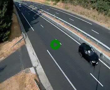 Caméra autoroute A75 à hauteur du col des Issartets en direction de Montpellier