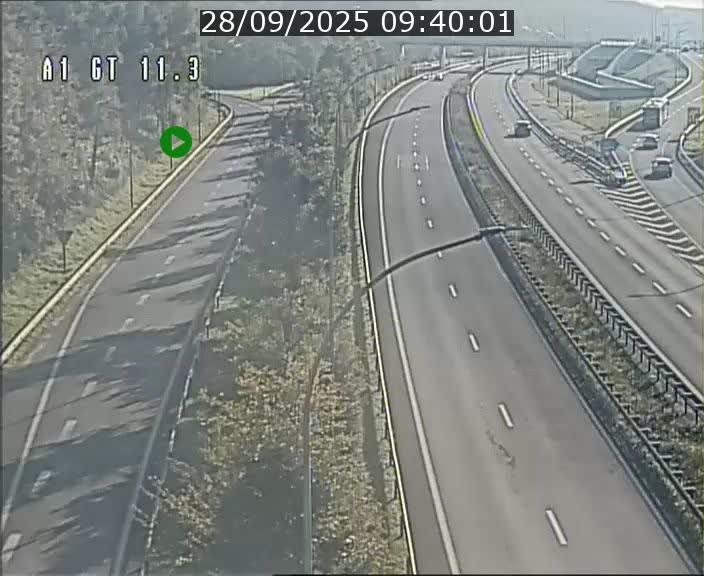 Traffic live webcam Luxembourg Senningerberg - A1 direction Allemagne - BK 11.3