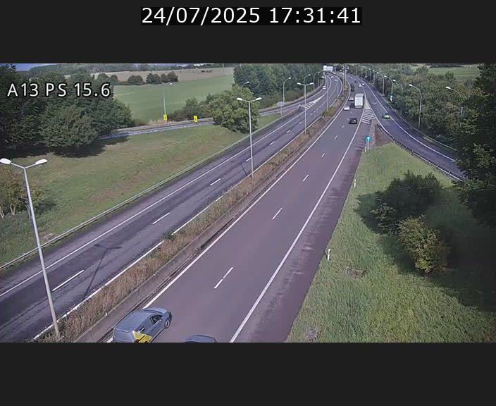 Traffic live webcam Luxembourg Kayl - A13 direction Dudelange - BK 15.6
