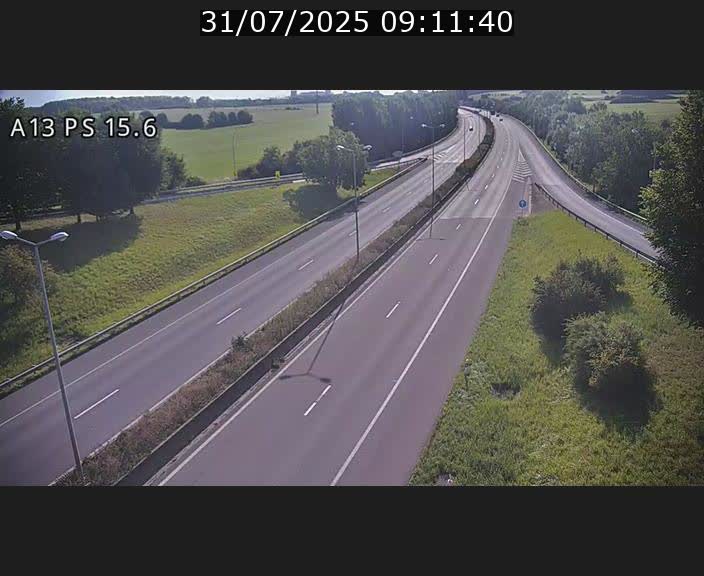 Traffic live webcam Luxembourg Kayl - A13 direction Dudelange - BK 15.6