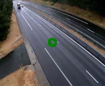 Caméra autoroute A75 à hauteur du col des Issartets en direction de Montpellier