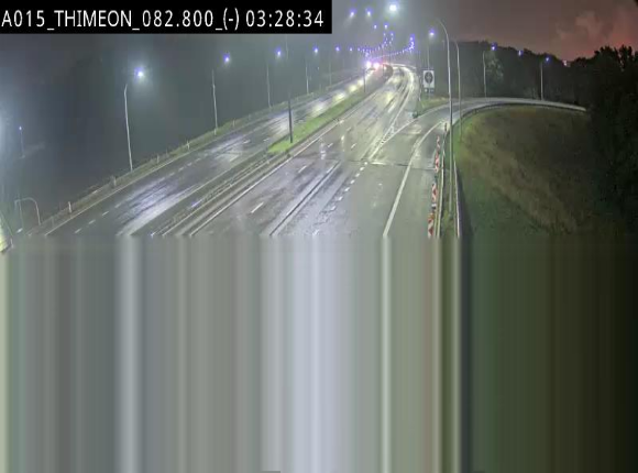 Caméra trafic Belgique - Thiméon - E42, jonction avec A54 (E420) direction La Louvière/Charleroi - BK 82.82