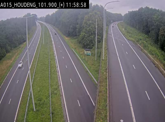 Webcam autoroute Belgique - Houdeng-Goegnies - Jonction E19/E42 direction Tournai/Mons - BK 101.85