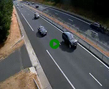 Caméra autoroute A75 à hauteur du col des Issartets en direction de Montpellier