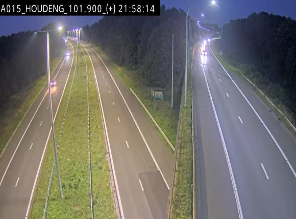 Webcam autoroute Belgique - Houdeng-Goegnies - Jonction E19/E42 direction Tournai/Mons - BK 101.85