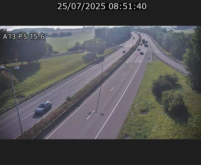 Traffic live webcam Luxembourg Kayl - A13 direction Dudelange - BK 15.6