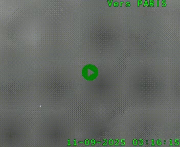 Caméra routière sur l'autoroute A20 au nord de Limoges, à la jonction avec la N520. Vue orientée vers Paris