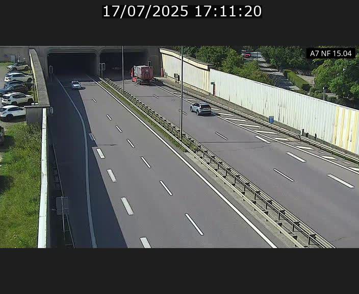 Caméra trafic Luxembourg - A7, Tunnel Mersch, entrée sud, direction Ettelbruck