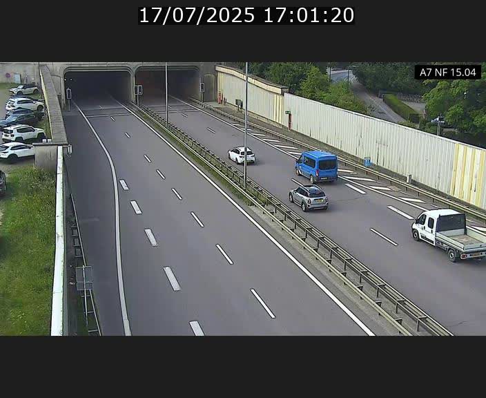 Caméra trafic Luxembourg - A7, Tunnel Mersch, entrée sud, direction Ettelbruck