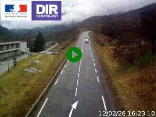 Web cam sur la N90 à Aime, en provenance de Bourg-Saint-Maurice et en direction d'Albertville