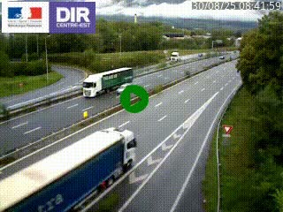 Caméra routière à hauteur de la sortie 15 Chambéry-centre au PK 4,103 en direction d'Albertville