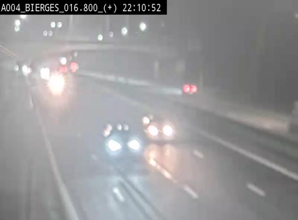 Webcam à Wavre, à hauteur de la sortie 5 Bierges. Vue orientée vers Namur