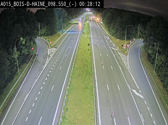 Webcam autoroute Belgique - Bois d'Haine - E42 - BK 98.6