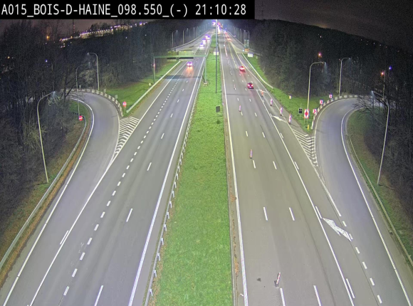 Webcam autoroute Belgique - Bois d'Haine - E42 - BK 98.6