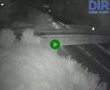 Webcam sur A84 à hauteur de Pont-Farcy, au niveau du pont autoroutier sur la Vire, au sud de Saint-Lô