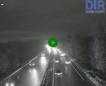 Webcam sur le périphérique de Caen (N814) à l'est de la ville, à Mondeville hauteur de la sortie 2, Presqu'île-Rives de l'Orne, au bout de l'autoroute A13