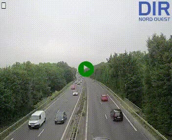 Webcam sur le périphérique de Caen (N814) à l'est de la ville, à Mondeville hauteur de la sortie 2, Presqu'île-Rives de l'Orne, au bout de l'autoroute A13