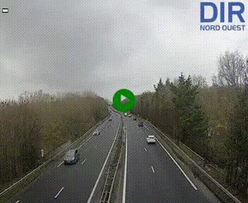 Webcam sur le périphérique de Caen (N814) à l'est de la ville, à Mondeville hauteur de la sortie 2, Presqu'île-Rives de l'Orne, au bout de l'autoroute A13